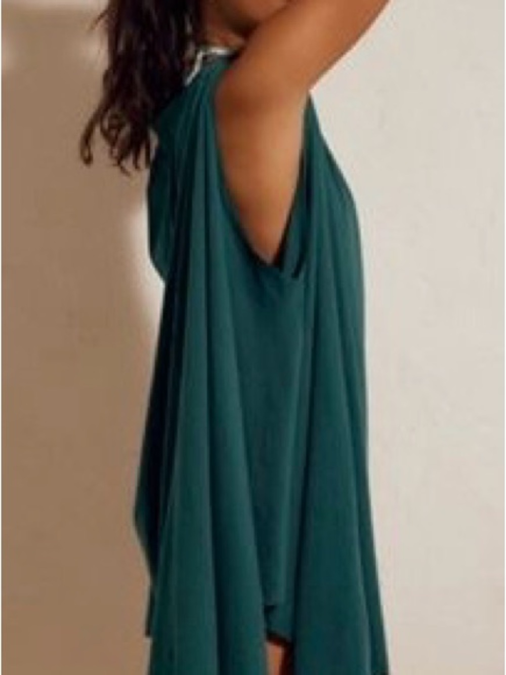 Sleeveless Teal Green Jordy Mini Dress
